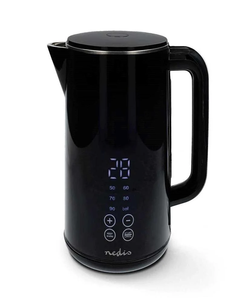 Chaleira El&eacute;ctrica 1.7 L Pl&aacute;stico Preto 50-100 &ordm;c