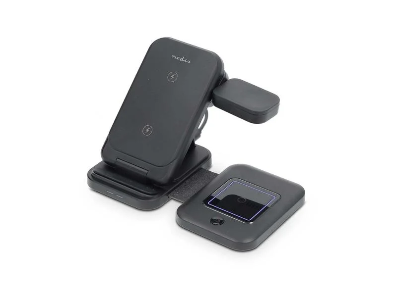 Cargador Inal&aacute;mbrico  3 En 1  15 W  Indicador de .