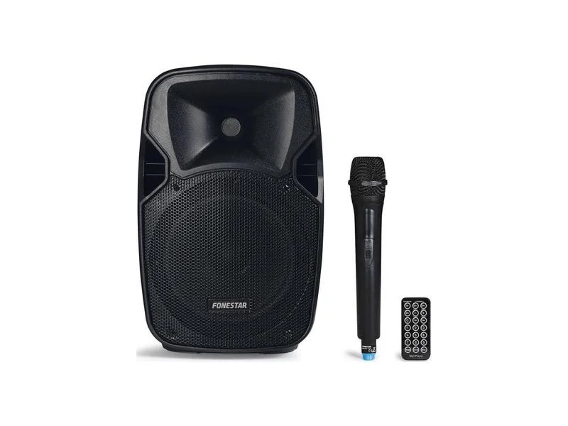 Coluna Port&aacute;til 8". 100 W M&aacute;x., 20 W Rms. 1 Microfone Sem Fios de M&atilde;o Uhf. Reprodutor Bluetooth/Usb/