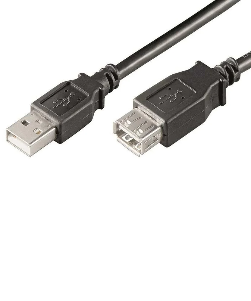Cabo Extens&atilde;o Ewent Ec1011 Usb 2.0 Type a Macho para Type a F&ecirc;mea 1m Preto