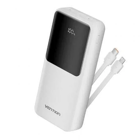 Powerbank 20000mah Vention Fhpw0/ 22.5w/ Blanca/ .