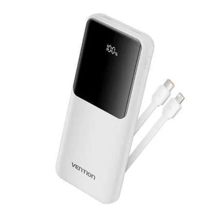 Powerbank 10000mah Vention Fhow0/ 22.5w/ Blanca/ .