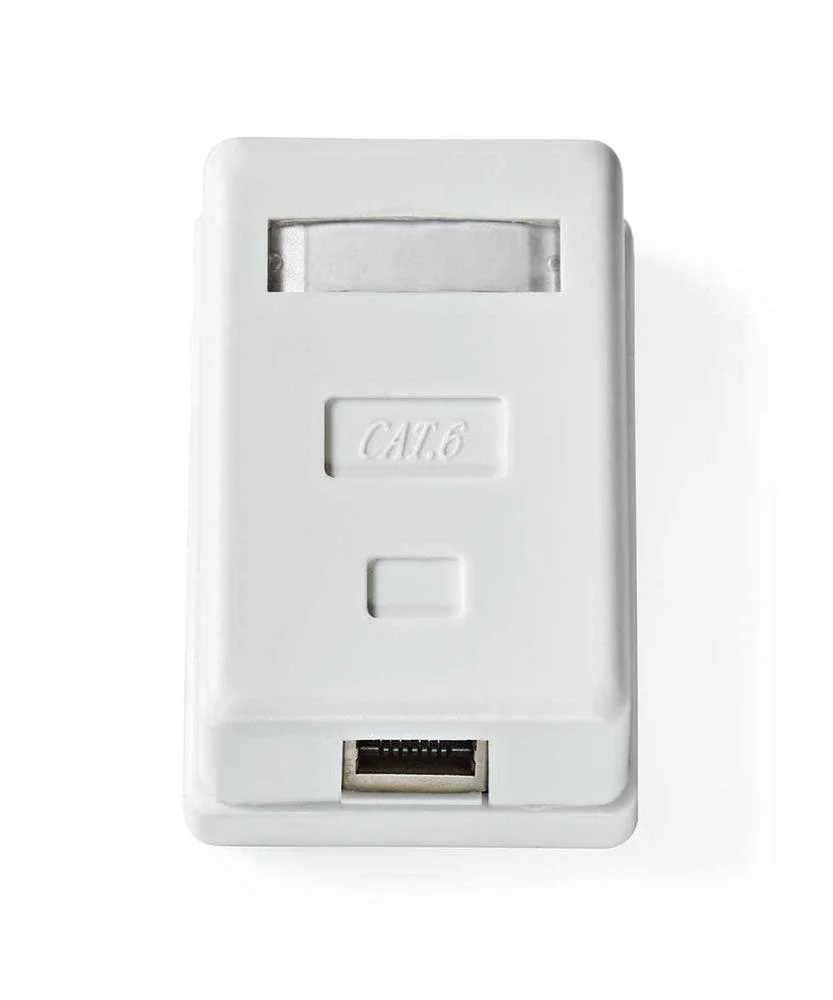Caixa de Parede de Rede Porta Stp Cat6 Rj45 F&ecirc;mea