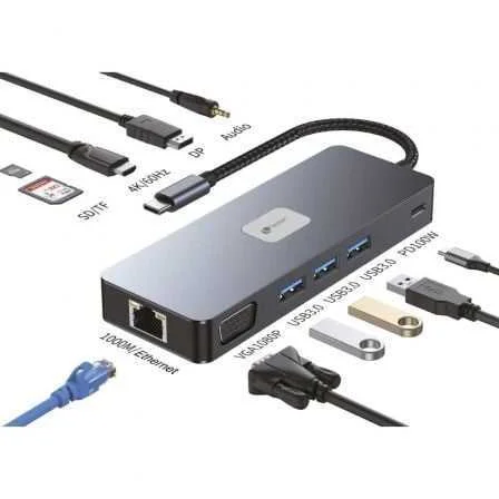 Leotec Leds03 Base & Duplicador de Portas Acoplam.
