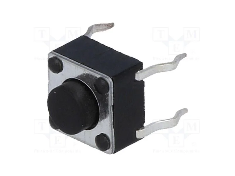 Microinterruptor Tact, Spst-No, Pos: 2, 0,05a/12vdc, Tht, 1,6n