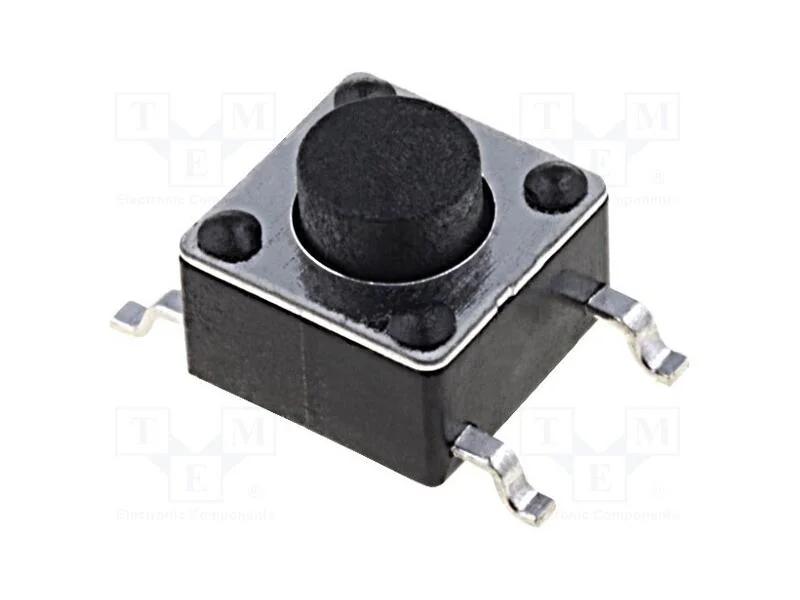 Microinterruptor TACT, SPST-NO, Pos: 2, 0,05A/12V.