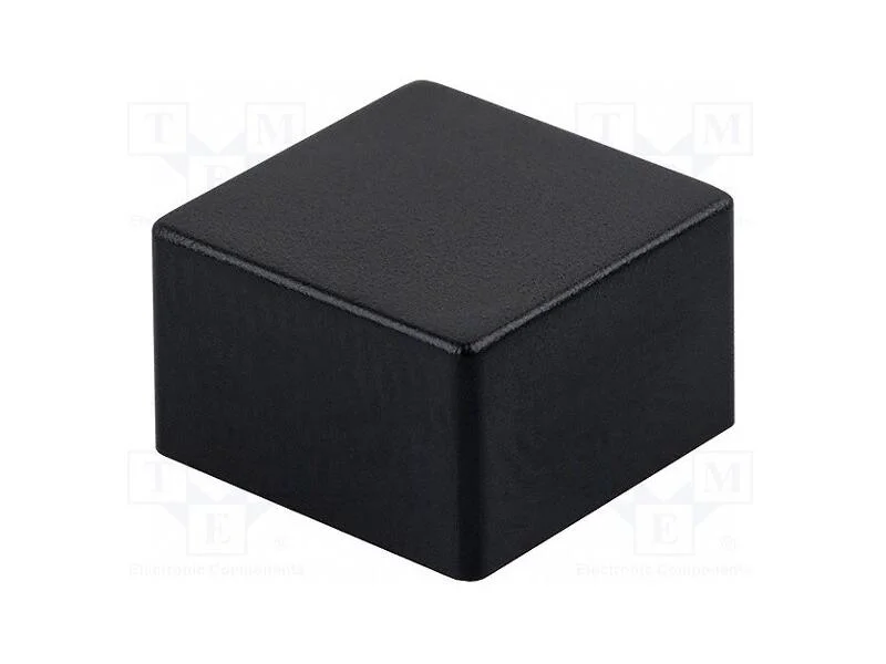 Tecla, Apertado, 5,5mm, -25&divide;70c, Quadrada, Preta, 9x9mm