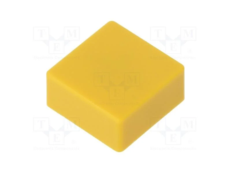 Tecla, Apertado, N&atilde;o Disp, 5,5mm, -25&divide;70c, Quadrada, Amarelo