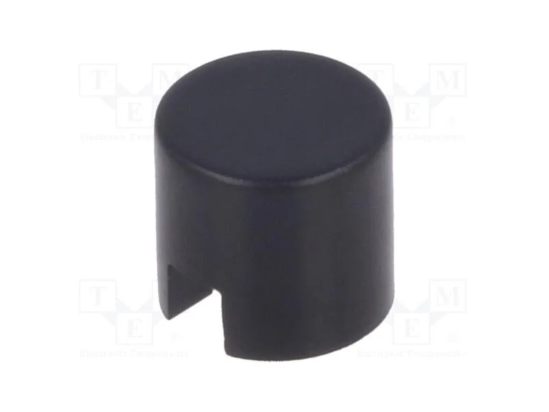 Tecla, apertado, 5,5mm, -25&divide;70C, redonda, preta, .