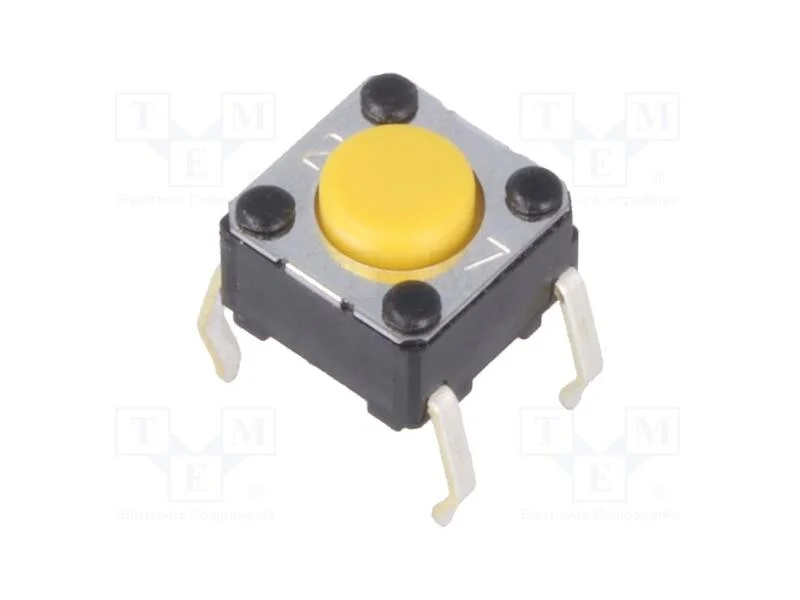 Microinterruptor Tact, Spst-No, Pos: 2, 0,05a/24vdc, Tht, 1,47n