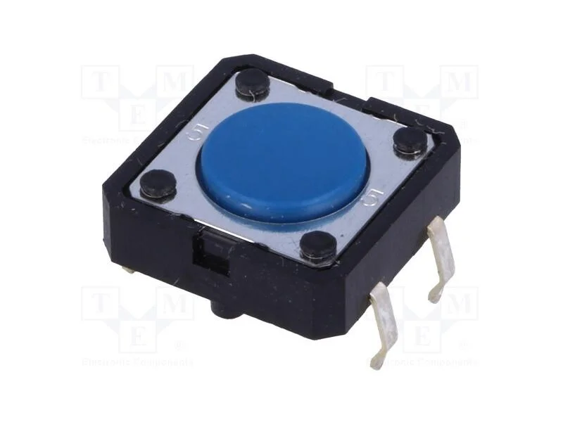 Microinterruptor Tact, Spst-No, Pos: 2, 0,05a/24vdc, Tht, 1,27n