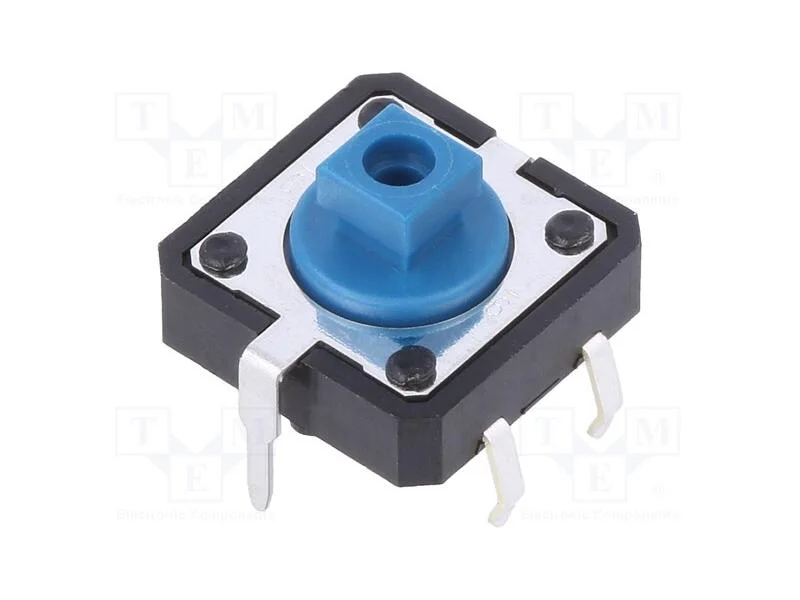 Microinterruptor Tact, Spst-No, Pos: 2, 0,05a/24vdc, Tht, 1,27n