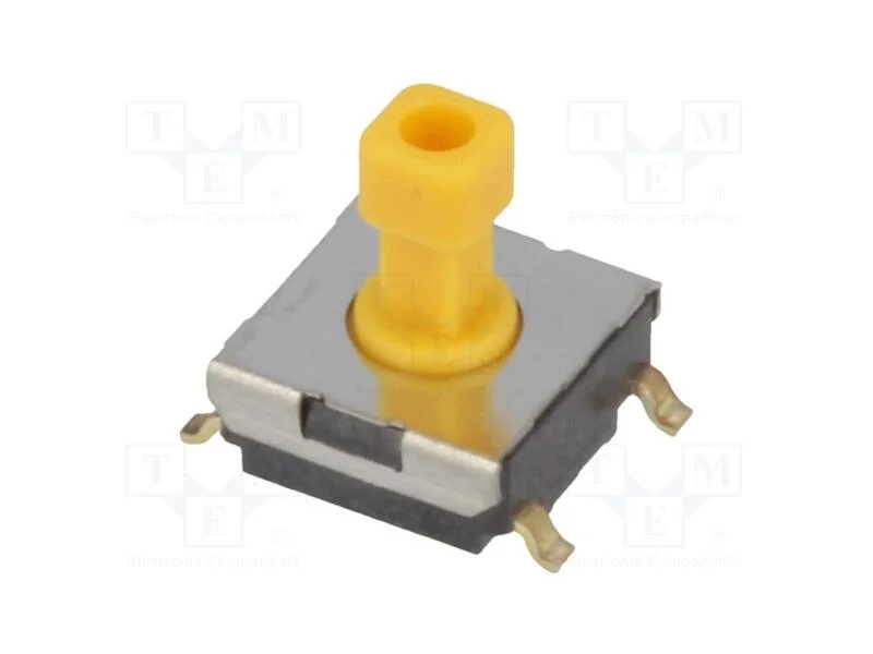 Microinterruptor TACT, SPST-NO, Pos: 2, 0,05A/24V.