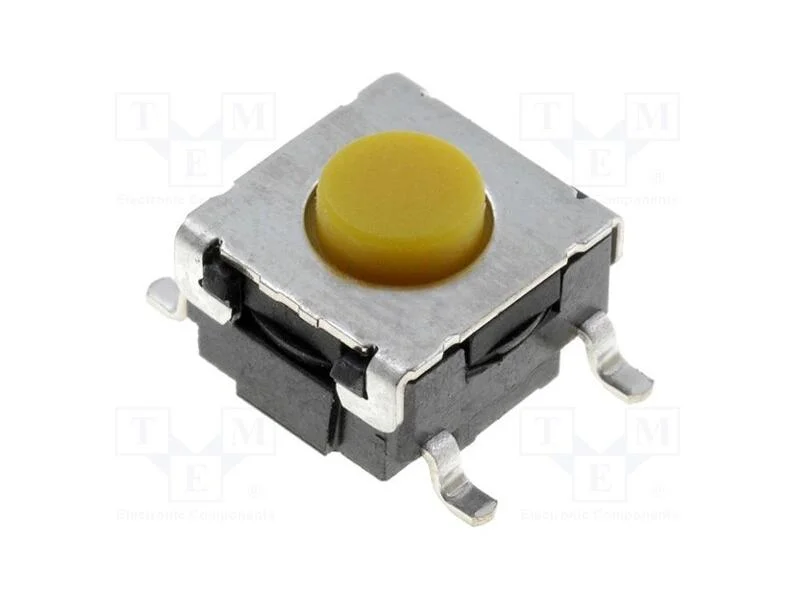Microinterruptor Tact, Spst-No, Pos: 2, 0,05a/24vdc, Smt, 2,26n