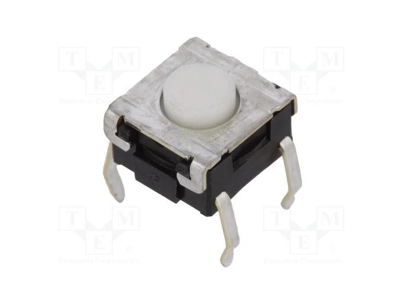 Microinterruptor Tact, Spst-No, Pos: 2, 0,05a/24vdc, Tht, 1,57n
