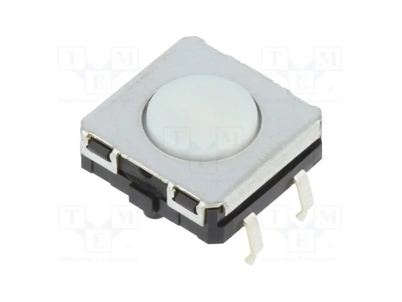 Microinterruptor Tact, Spst-No, Pos: 2, 0,05a/24vdc, Tht, 1,96n