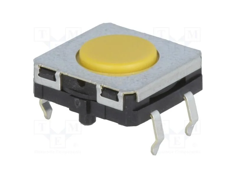 Microinterruptor Tact, Spst-No, Pos: 2, 0,05a/24vdc, Tht, 3,43n