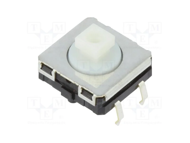 Microinterruptor Tact, Spst-No, Pos: 2, 0,05a/24vdc, Tht, 1,96n