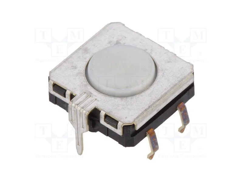 Microinterruptor Tact, Spst-No, Pos: 2, 0,05a/24vdc, Tht, 1,96n