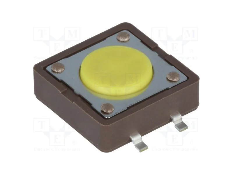 Microinterruptor TACT, SPST-NO, Pos: 2, 0,05A/12V.