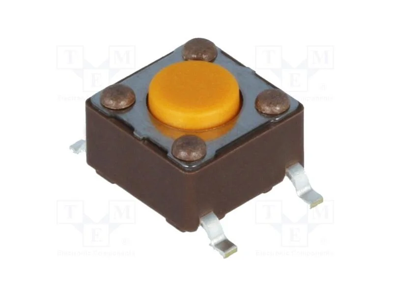 Microinterruptor Tact, Spst-No, Pos: 2, 0,05a/12vdc, Smt, 3,2n