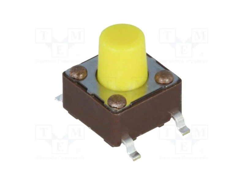 Microinterruptor Tact, Spst-No, Pos: 2, 0,05a/12vdc, Smt, 5,2n