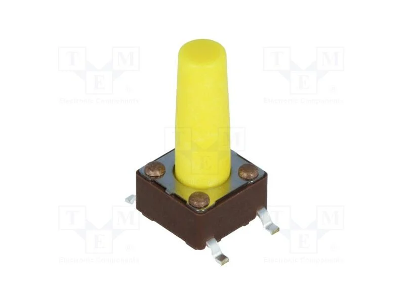 Microinterruptor Tact, Spst-No, Pos: 2, 0,05a/12vdc, Smt, 5,2n