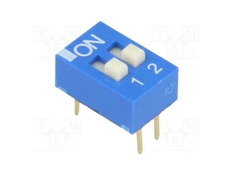 Interruptor: DIP-SWITCH, Quantidade de sec&ccedil;&otilde;es: 2.