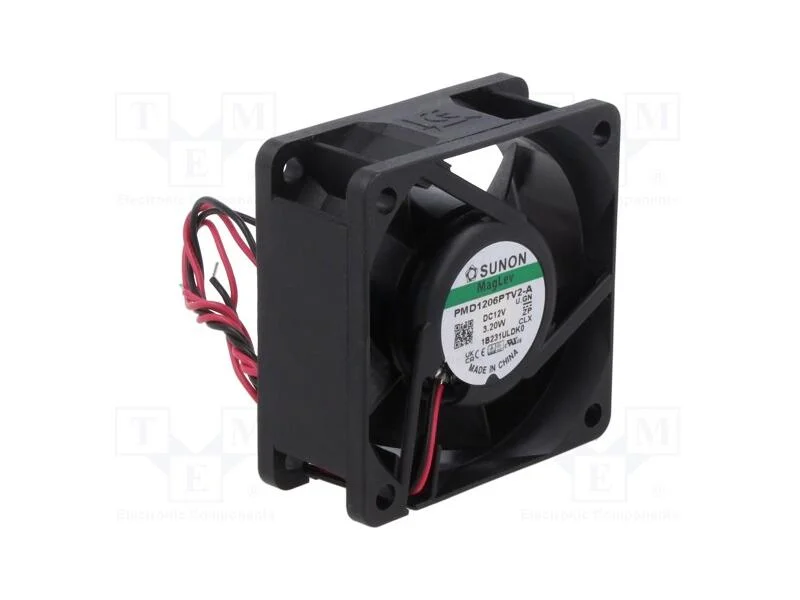 Ventilador: DC, transversal, 12VDC, 60x60x25mm, 5.