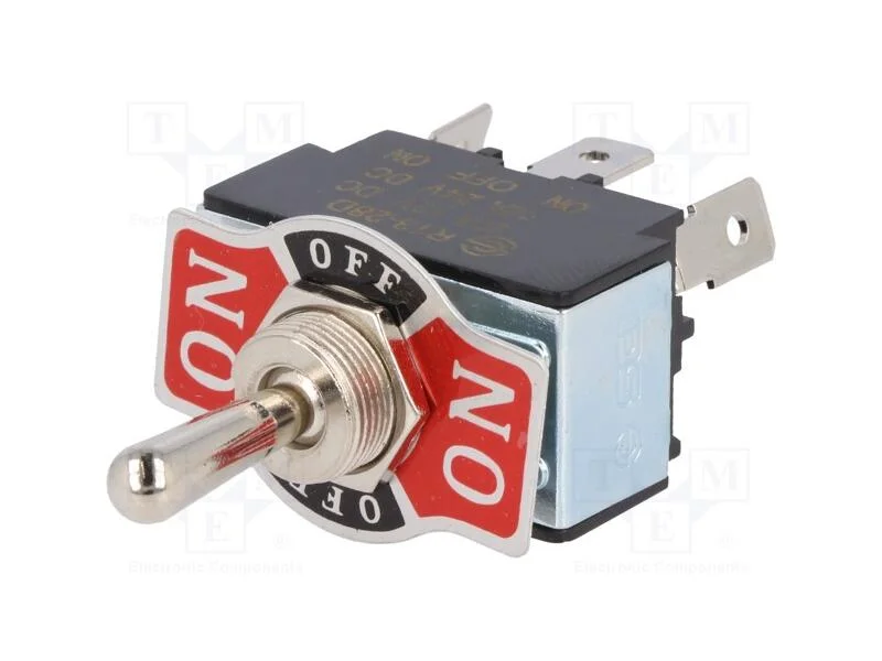 Interruptor: de Alavanca, Pos: 3, Sp3t, On-Off-On, 20a/12vdc, 50mo
