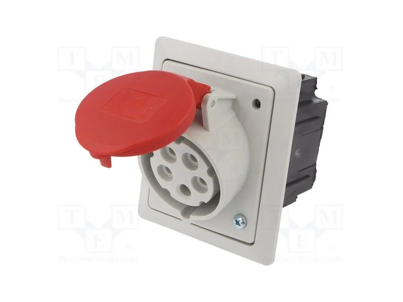 Conector: de Alimenta&ccedil;&atilde;o Ac 3 Fases, Tomada, F&ecirc;mea, 16a, 400vac