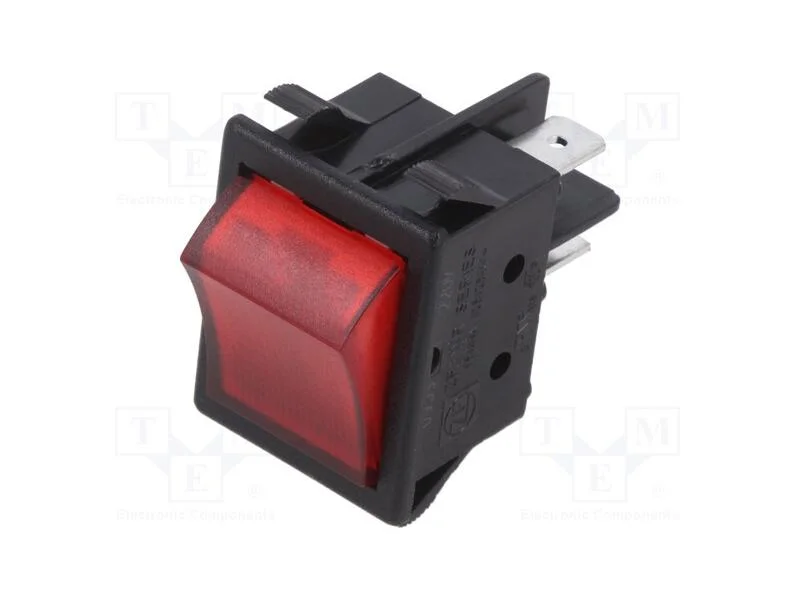 Rocker, Dpst, Pos: 2, Off-On, 16a/250vac, L&acirc;mpada, 250v, -20&divide;65c