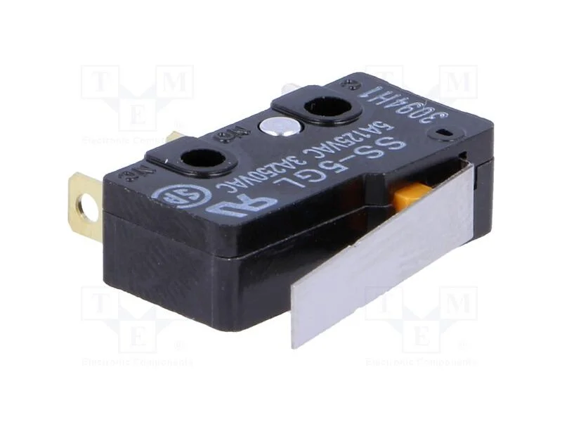 Microinterruptor Snap Action, 5a/125vac, com Alavanca, Spdt