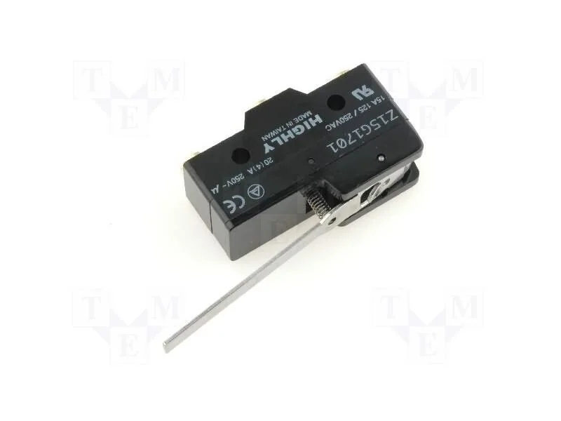 Microinterruptor SNAP ACTION, 20A/250VAC, com ala.