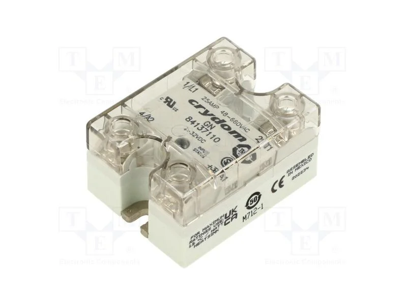 Rel&eacute;: Semicondutores, Ucoma: 3&divide;32vdc, 25a, 48&divide;660vac, No Painel