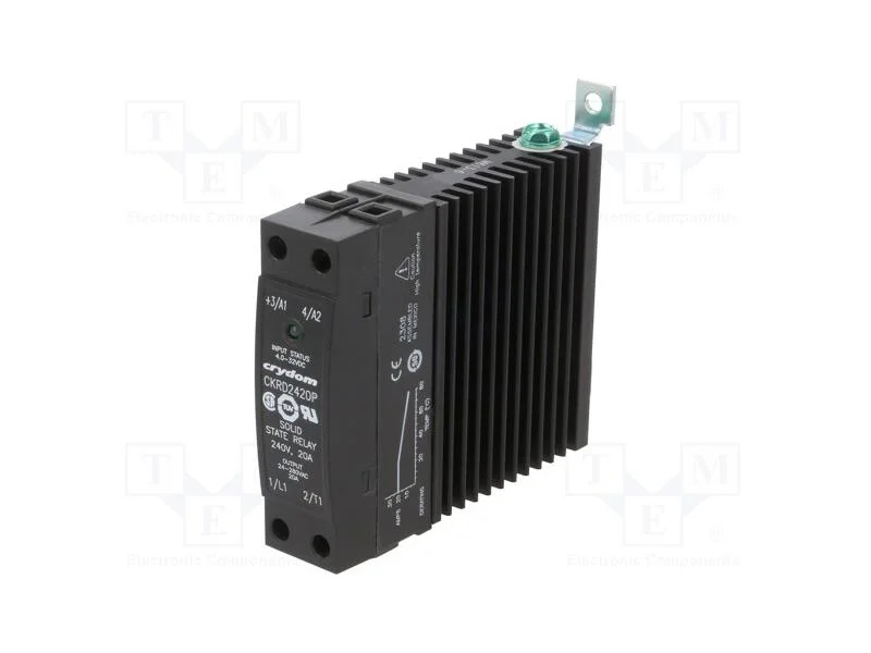 Rel&eacute;: Semicondutores, Ucoma: 4&divide;32vdc, 20a, 24&divide;280vac, -40&divide;80c