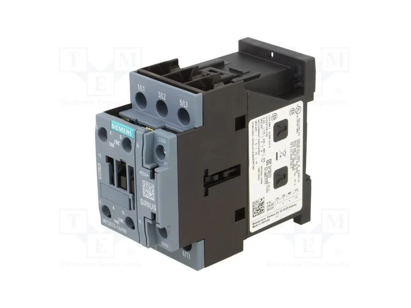 Contator: 3 polos, NO x3, Contatos auxiliares: NO.