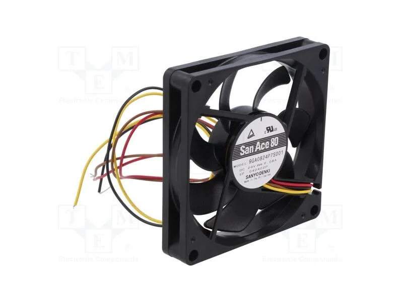 Ventilador: Dc, Transversal, 24vdc, 80x80x15mm, 70,8m3/H, 37dba