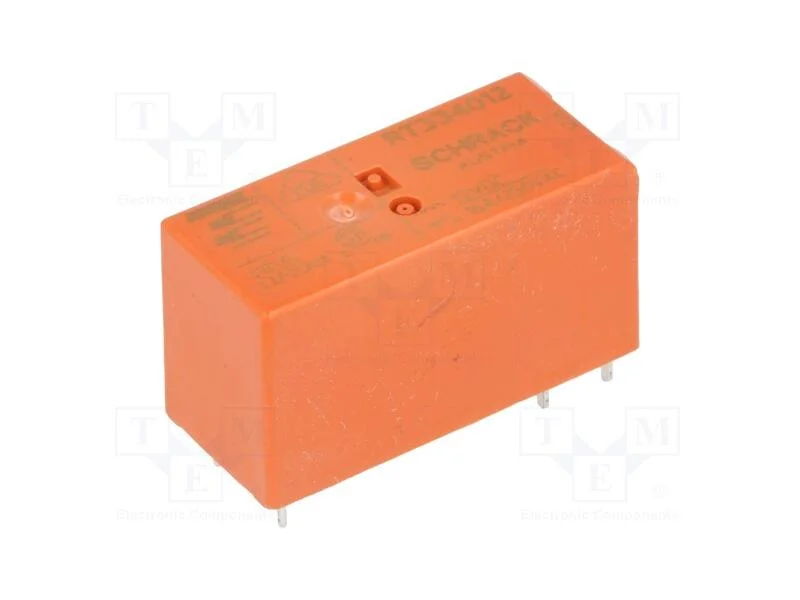 Rel&eacute;: Eletromagn&eacute;tico, Spst-No, Ubobina: 12vdc, 16a/250vac, Tht