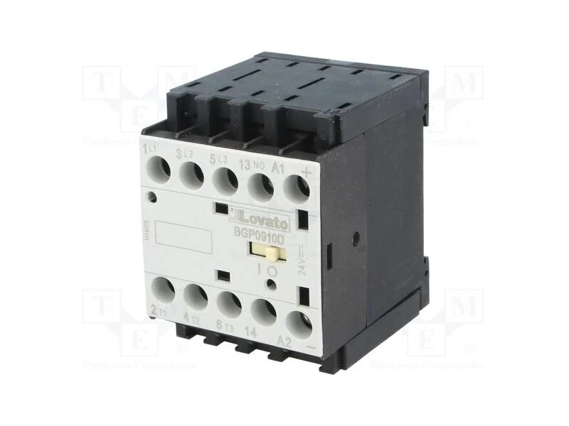 Contator: 3 Polos, No X3, Contatos Auxiliares: No, 24vdc, 9a, Bg