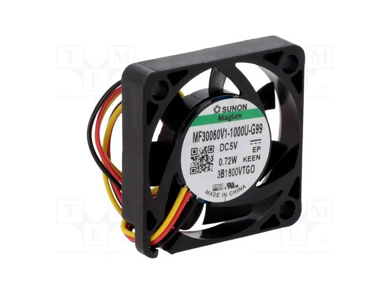 Ventilador: Dc, Transversal, 5vdc, 30x30x6mm, 8,28m3/H, 23,6dba