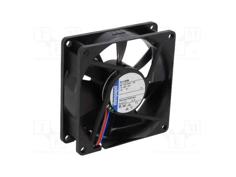 Ventilador: Dc, Transversal, 24vdc, 80x80x25mm, 45m3/H, 19dba
