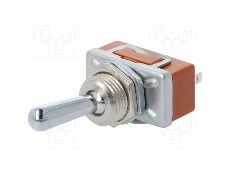 Interruptor: de Alavanca, Pos: 2, Spdt, On-On, 6a/125vac, 6a/30vdc