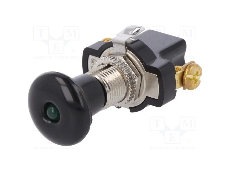 Interruptor: Extra&iacute;vel, Pos: 2, 10a/14vdc, Preto, Ilum: Led, A3-30