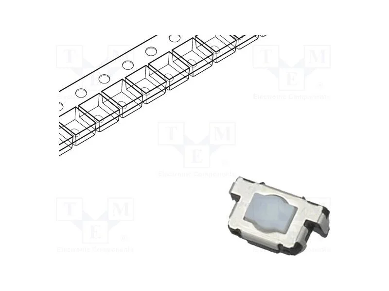 Microinterruptor Tact, Spst, Pos: 2, 0,02a/12vdc, Smt, 6x3,5x3,5mm
