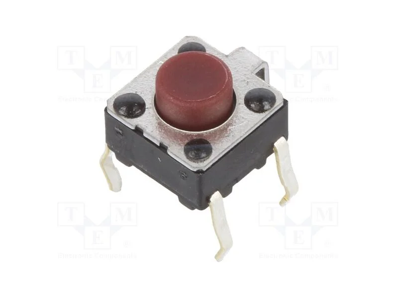 Microinterruptor Tact, Spst-No, Pos: 2, 0,2a/15vdc, Tht, N&atilde;o Disp.