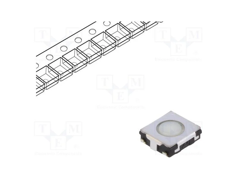Microinterruptor Tact, Spst, Pos: 2, 0,02a/15vdc, Smt, N&atilde;o Disp.