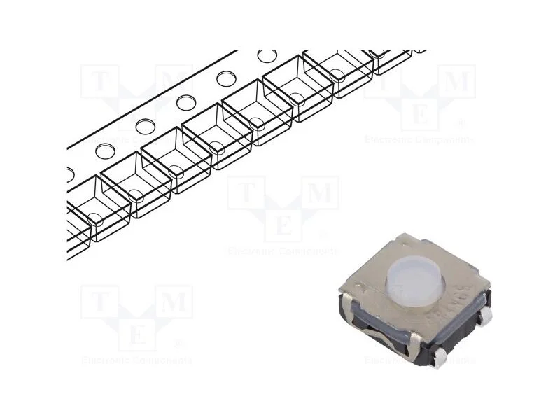 Microinterruptor Tact, Spst-No, Pos: 2, 0,05a/32vdc, Smt, 2n, 3,5mm