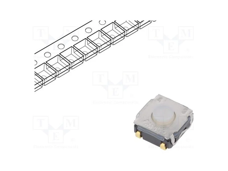 Microinterruptor Tact, Spst-No, Pos: 2, 0,05a/32vdc, Smt, 3,5mm