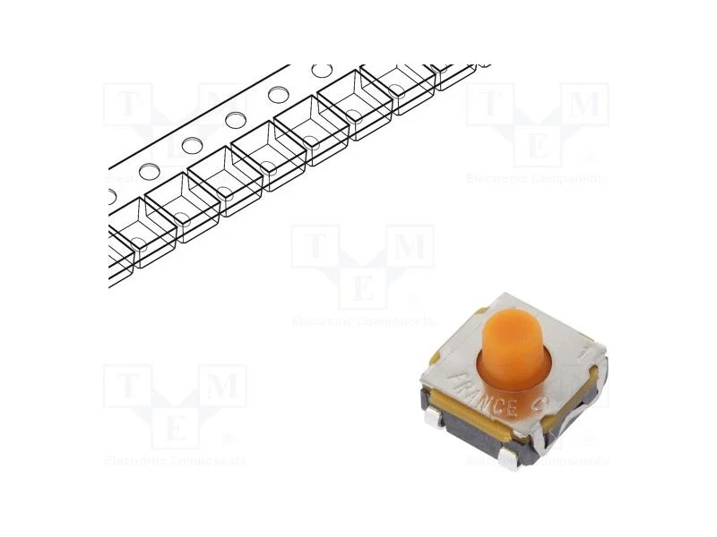 Microinterruptor Tact, Spdt Nc + No, Pos: 2, 0,05a/32vdc, Smt